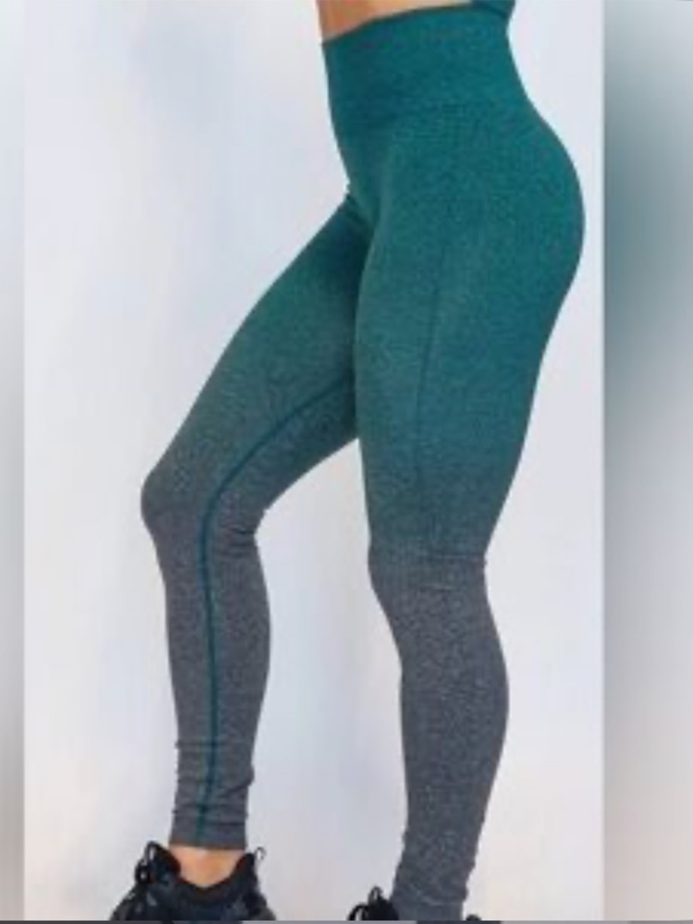 EXCELLENT CONDITION JESSIE GRAFF X CVG OMBRÉ SEAMLESS LEGGINGS SIZE MEDIUM